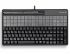 Cherry G86-61410 Programmable Qwerky Keyboard with In-Build Magnetic Stripe Reader - 135xProgrammable Keys, 54xRelegendableb Keys, Track 1+2+3, USB - Black
